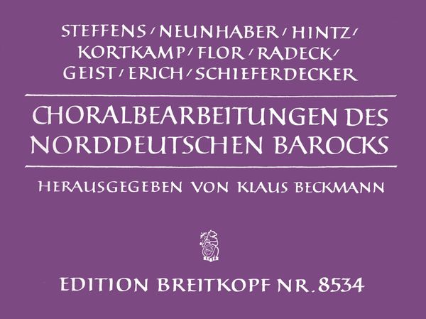 Chorale Settings of the North-German Baroque