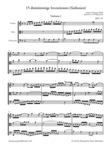 Bach: 15 Three-Part Inventions (arr. for string trio)