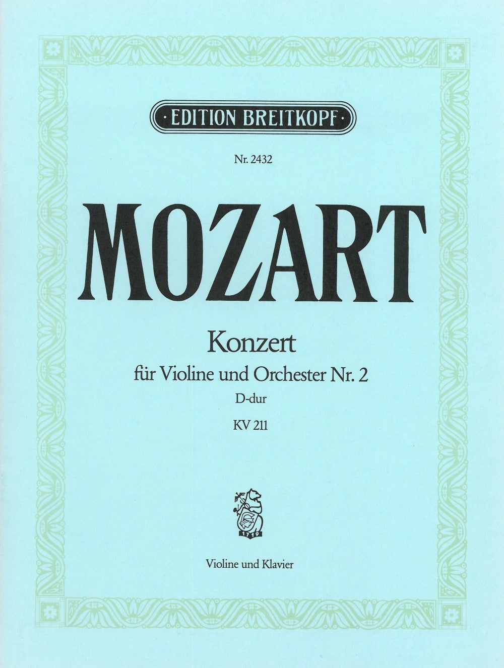 Mozart: Violin Concerto No. 2 in D Major, K. 211