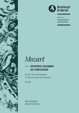 Mozart: Vesperae solennes de confessore, K. 339