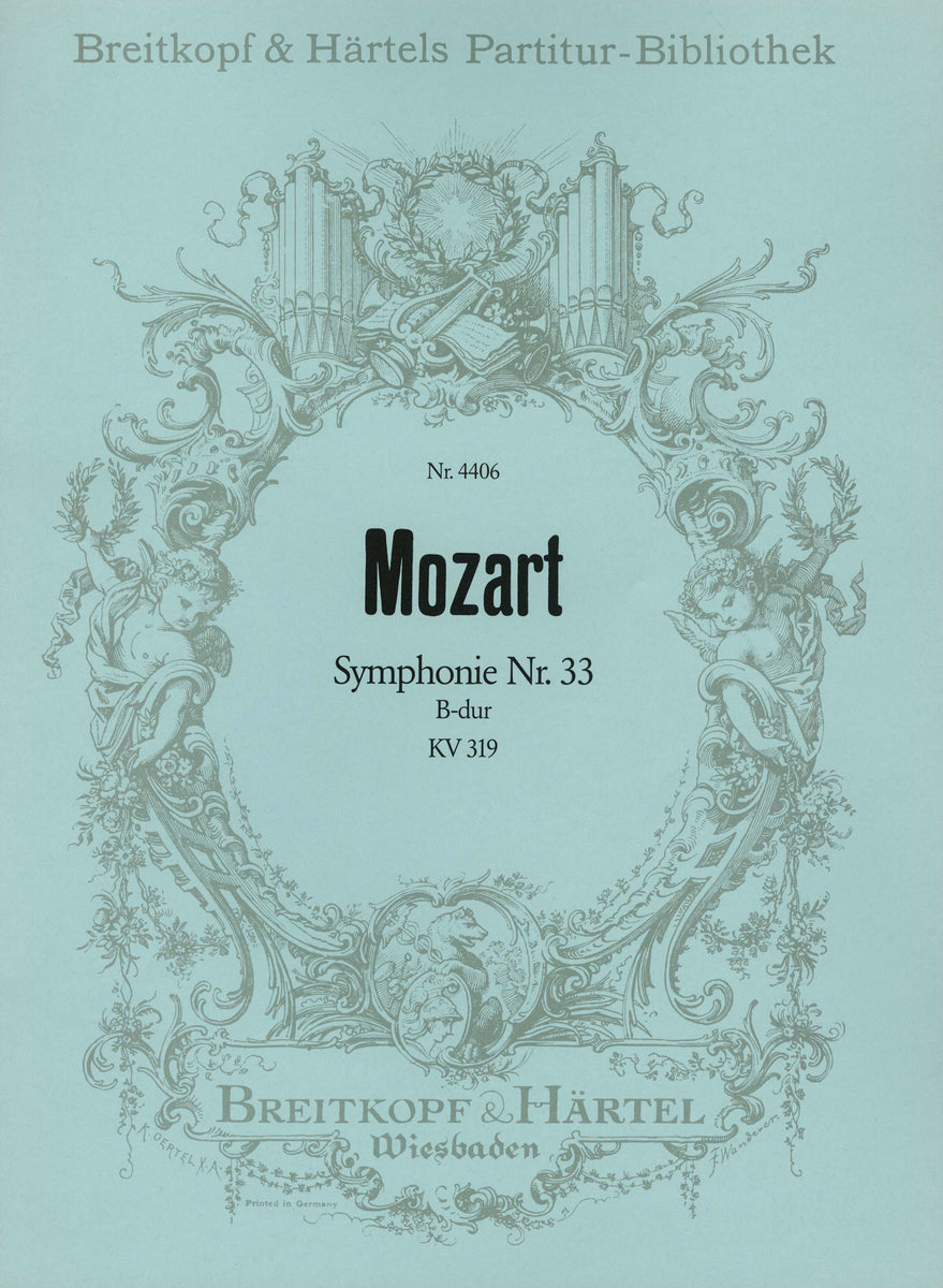 Mozart: Symphony No. 33 in B-flat Major, K. 319 – Breitkopf US