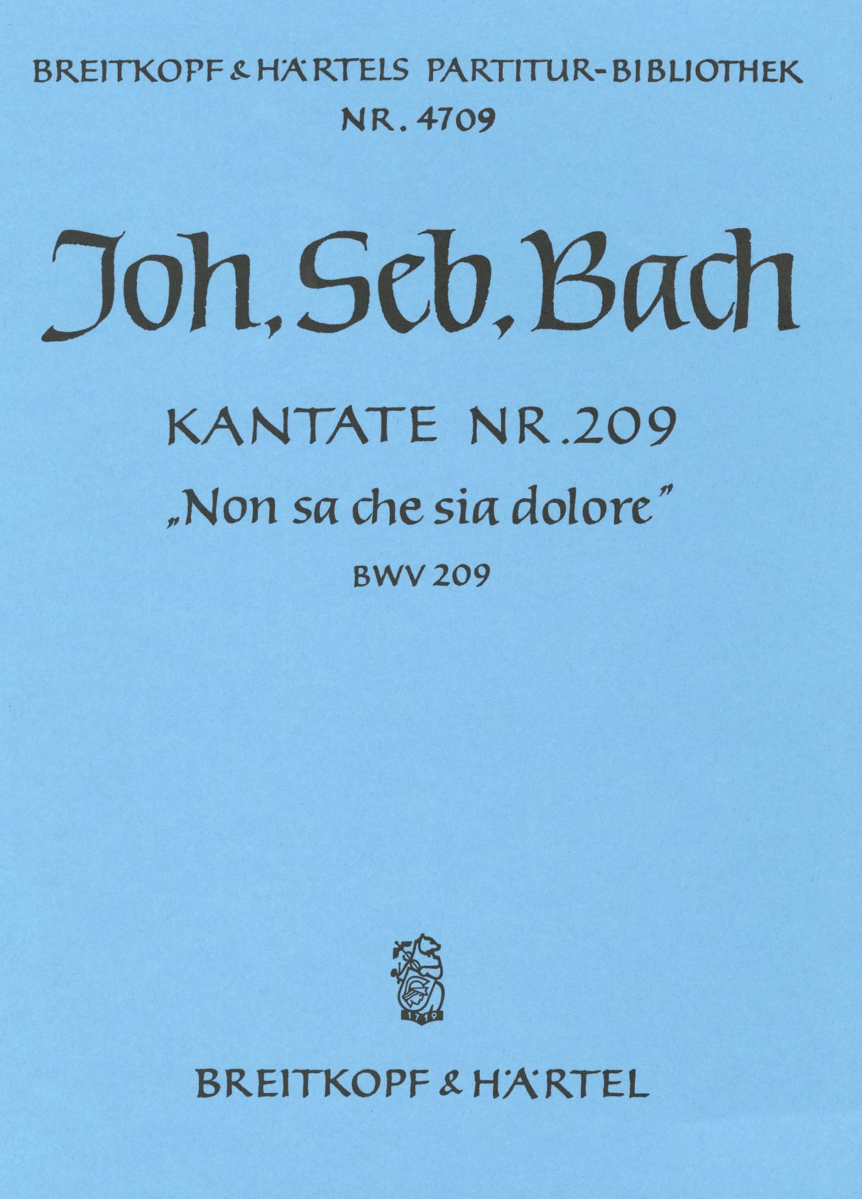 Bach: Non sa che sia dolore, BWV 209