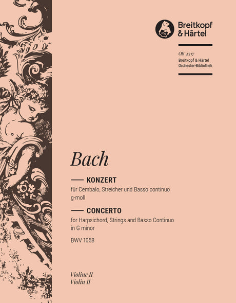 Bach: Harpsichord Concerto in G Minor, BWV 1058