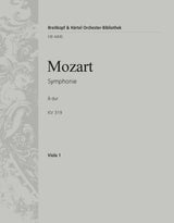 Mozart: Symphony No. 33 in B-flat Major, K. 319