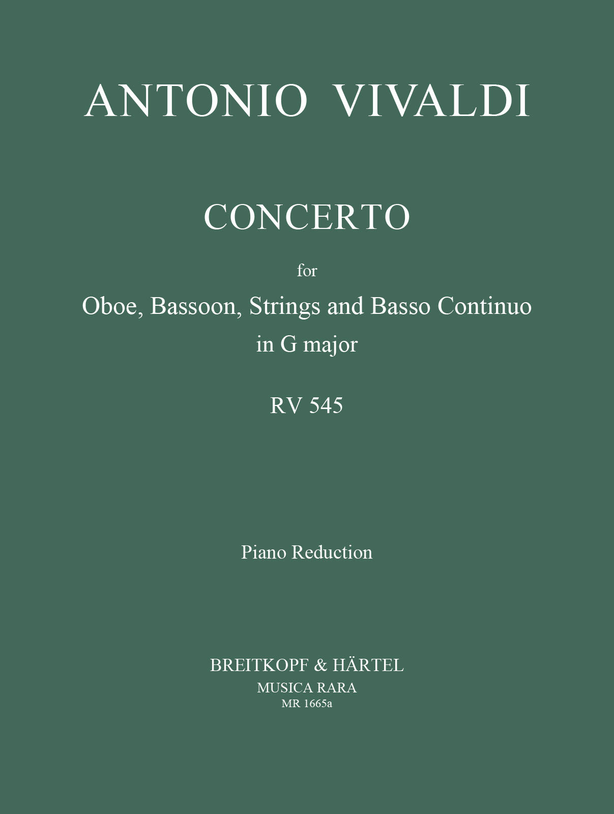 Vivaldi: Concerto for Oboe and Bassoon in G Major, RV 545