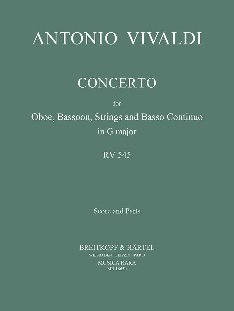 Vivaldi: Concerto for Oboe and Bassoon in G Major, RV 545