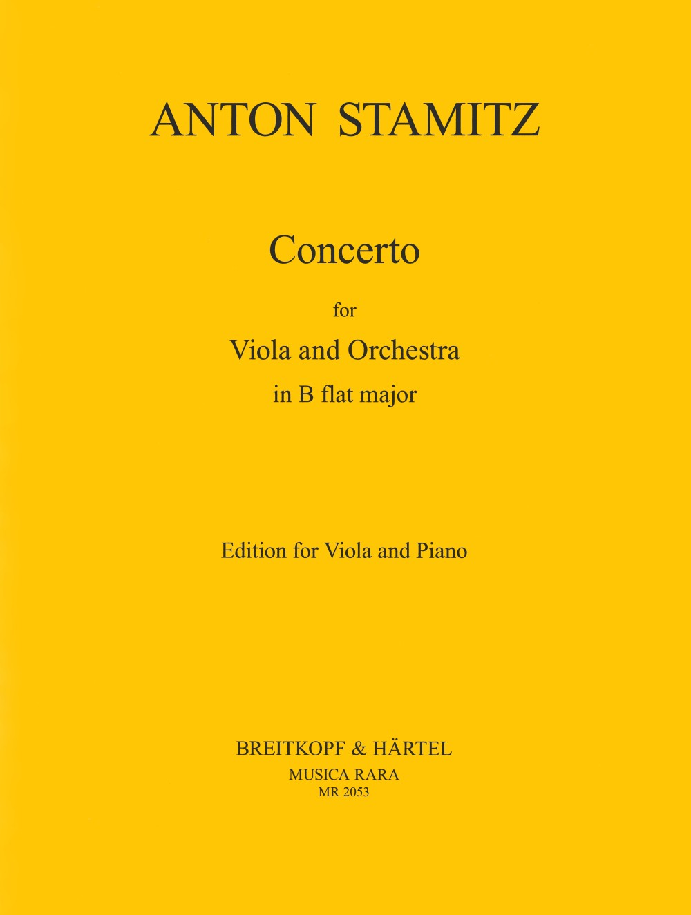 Stamitz: Viola Concerto in B-flat Major