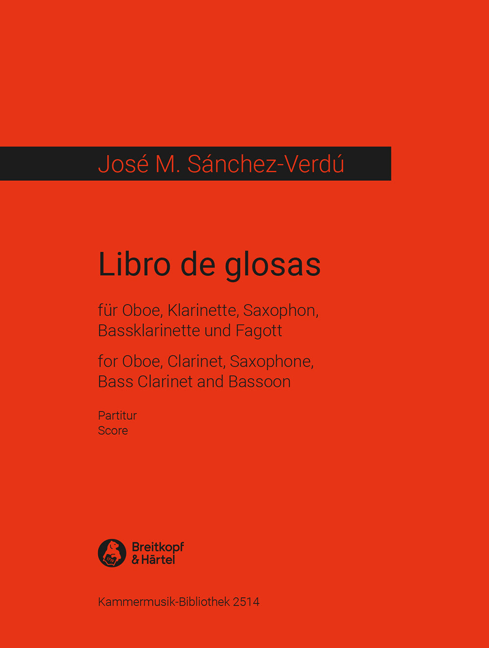 Sánchez-Verdú: Libro de glosas