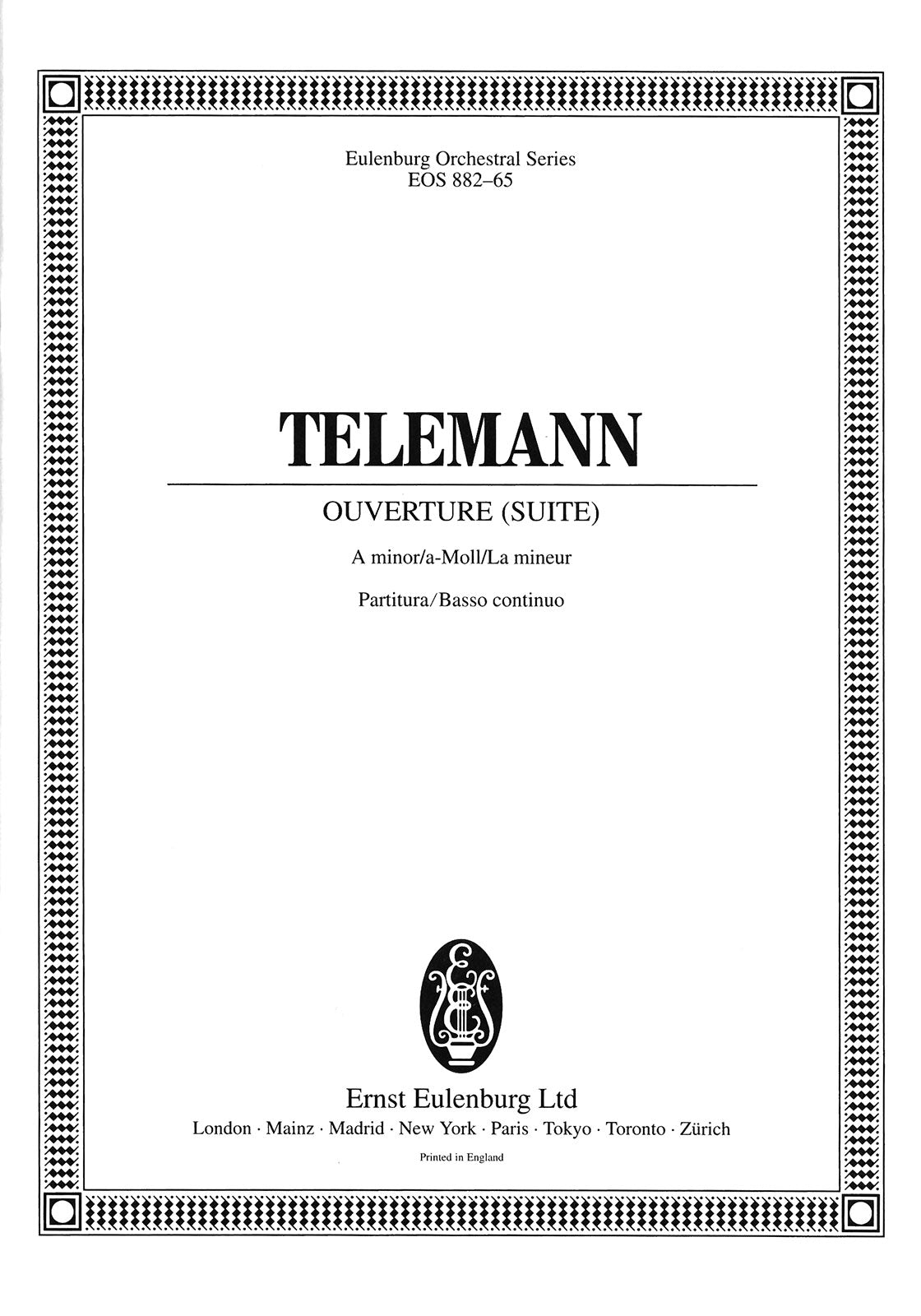 Telemann: Overture (Suite) in A Minor, TWV 55:a2