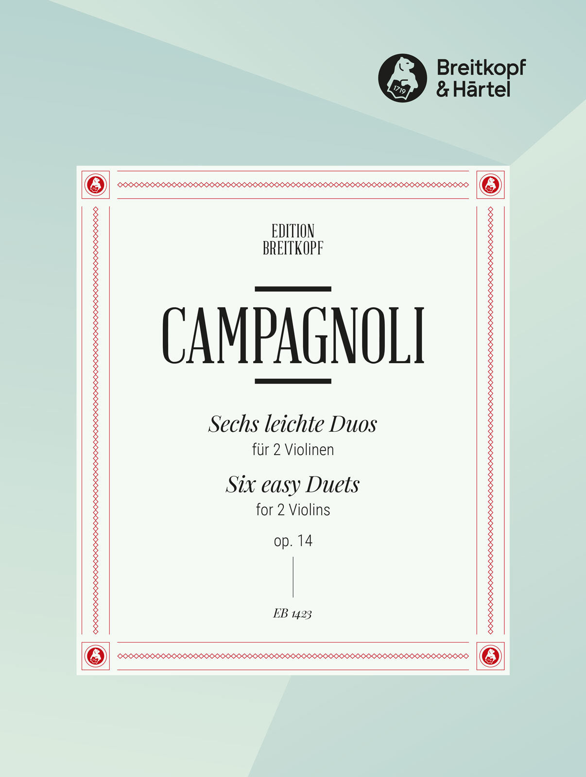 Campagnoli: 6 Easy Violin Duets, Op. 14