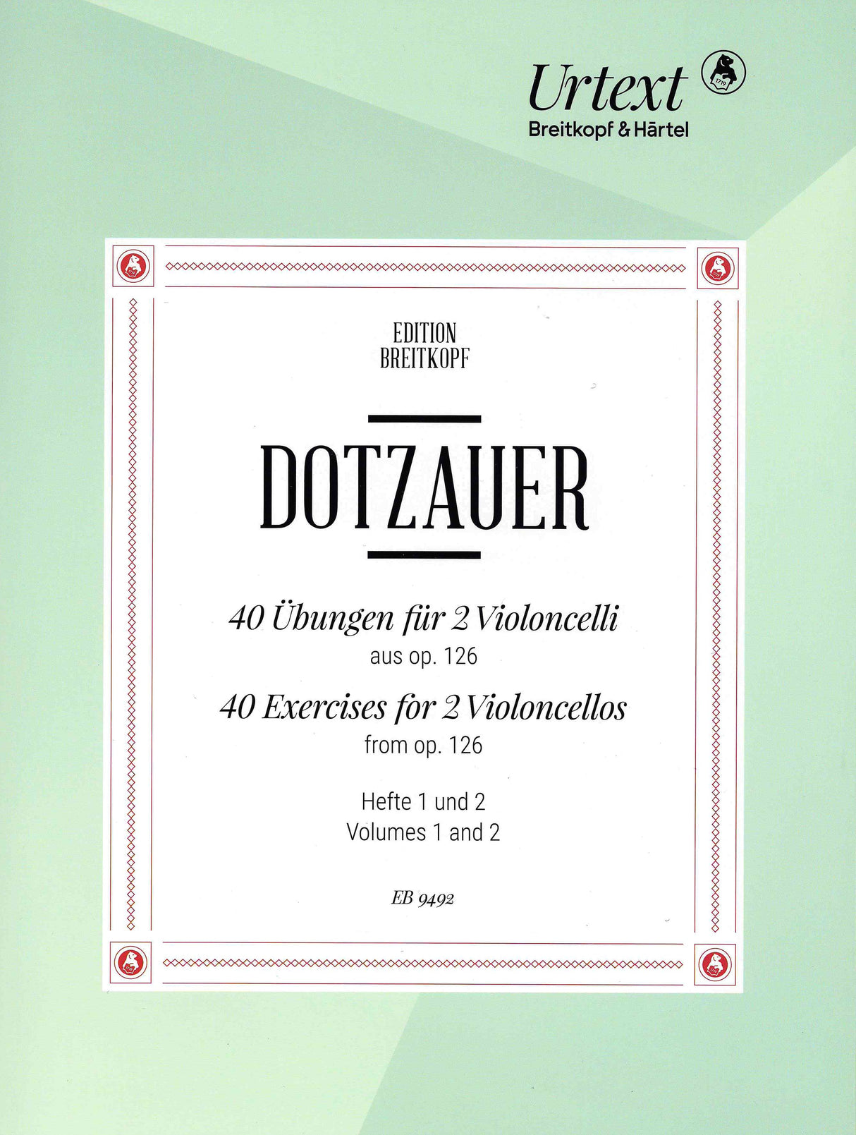 Dotzauer: 40 Exercises for 2 Cellos, from Op. 126