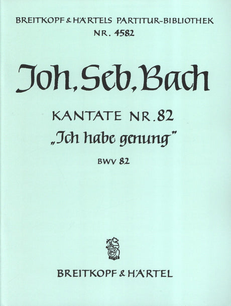 Bach: Ich habe genug, BWV 82 (version for Bass)