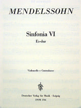 Mendelssohn: Sinfonia No. 6 in E-flat Major, MWV N 6