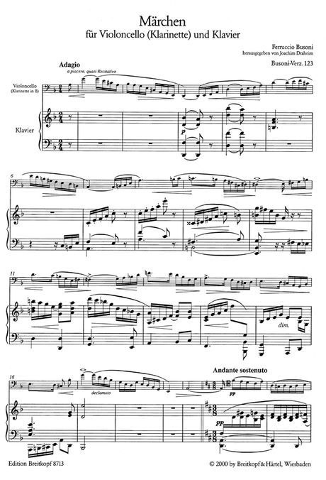 Busoni: Fairy Tale (Märchen), BV 123