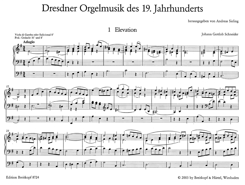 19th-Century Organ Music from Dresden