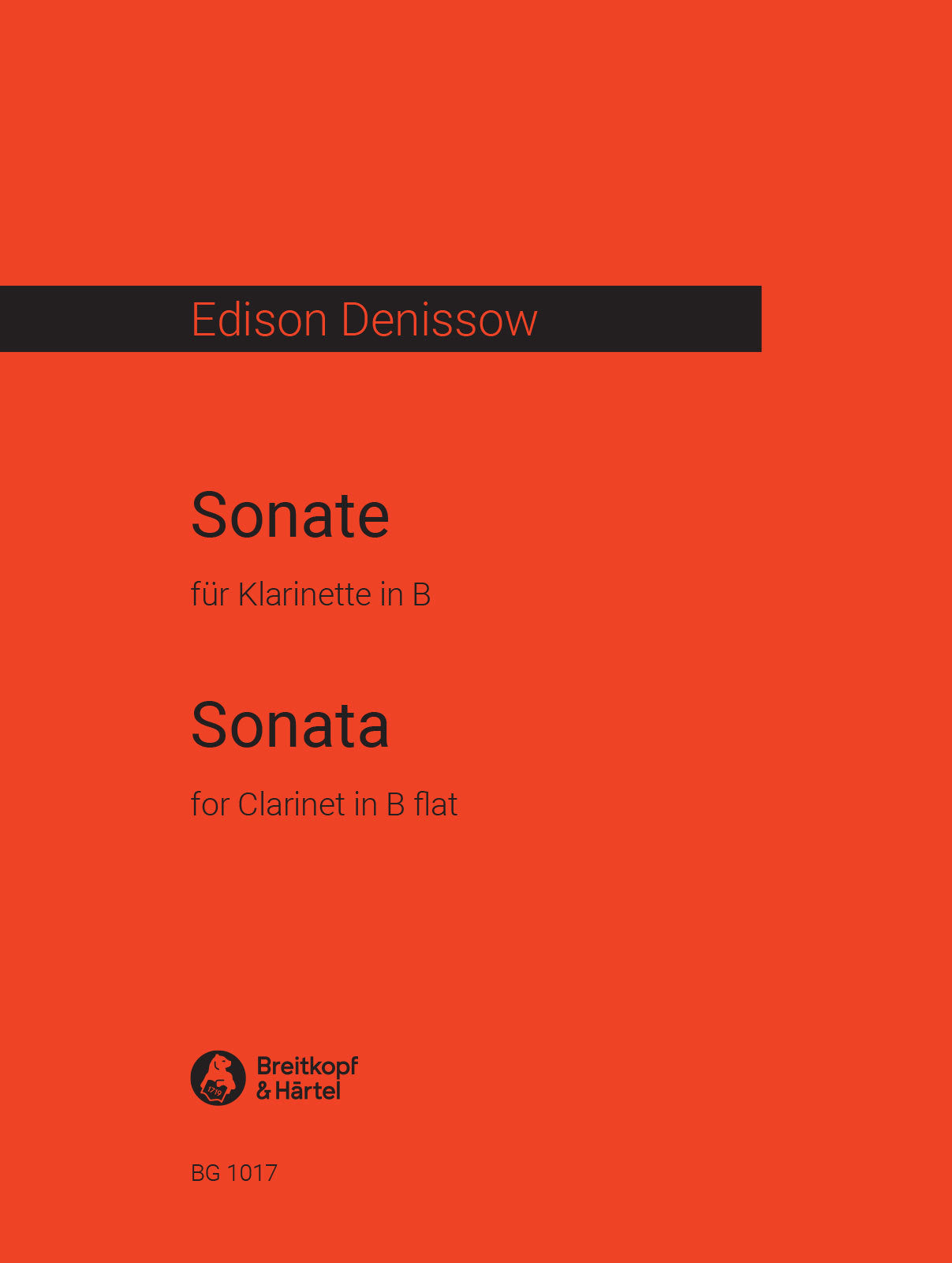 Denisov: Sonata for Solo Clarinet