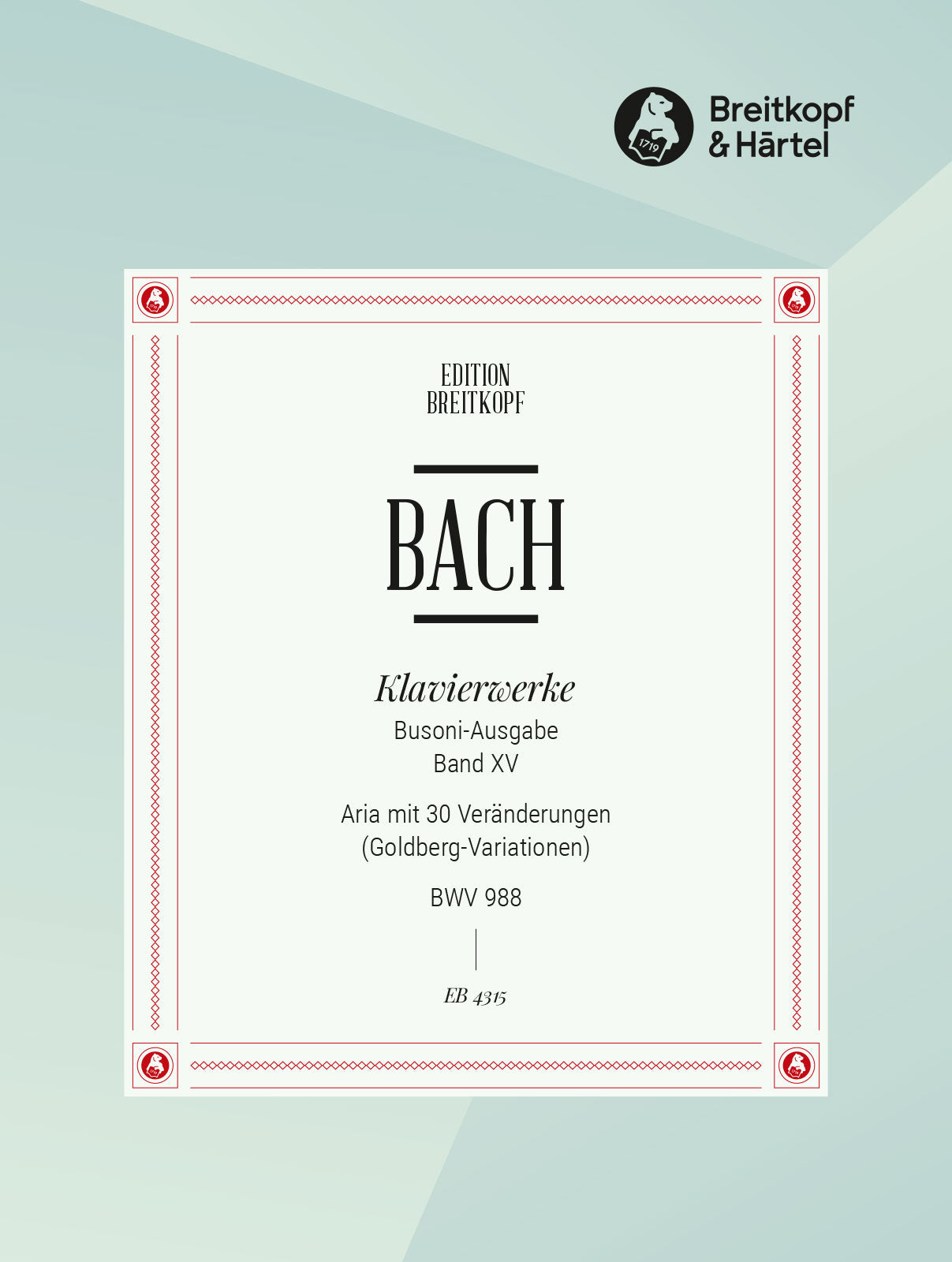 Bach: Goldberg Variations, BWV 988