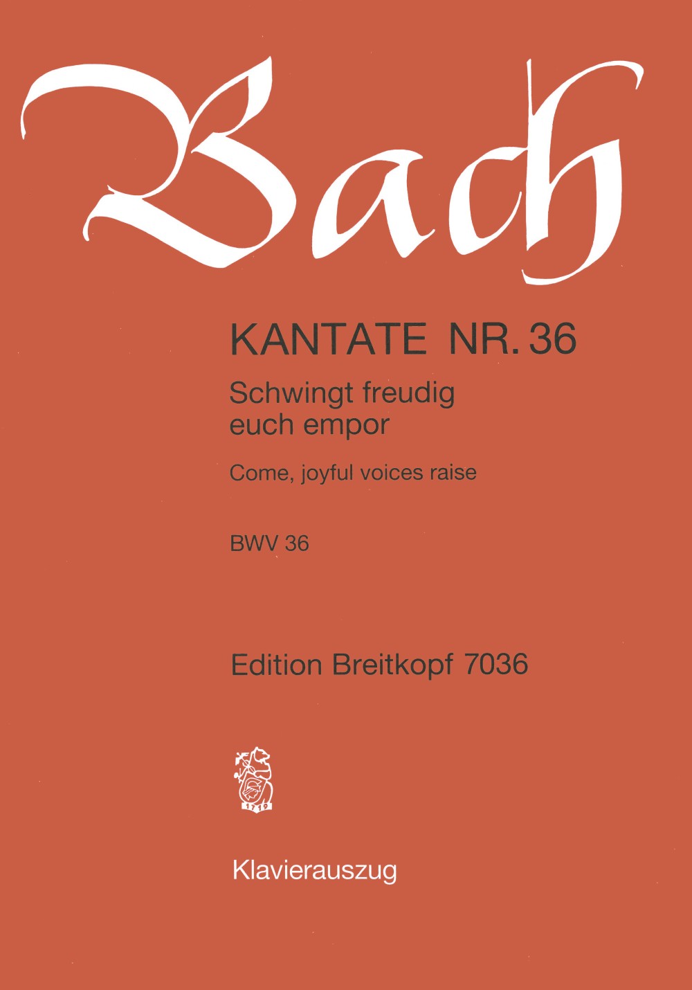 Bach: Schwingt freudig euch empor, BWV 36