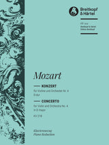 Mozart: Violin Concerto No. 4 in D Major, K 218