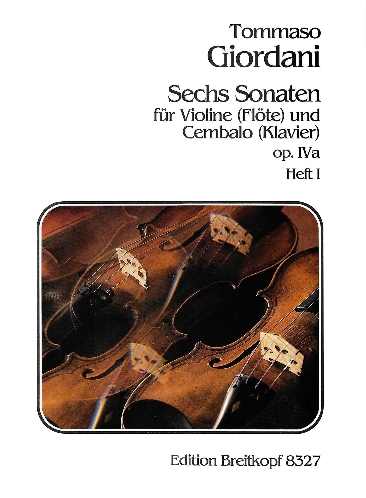 Giordani: 6 Sonatas, Op. 4a - Volume 1 (Nos. 1-3)