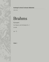 Brahms: Piano Concerto No. 1 in D Minor, Op. 15