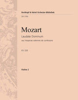 Mozart: Laudate Dominum, K. 339