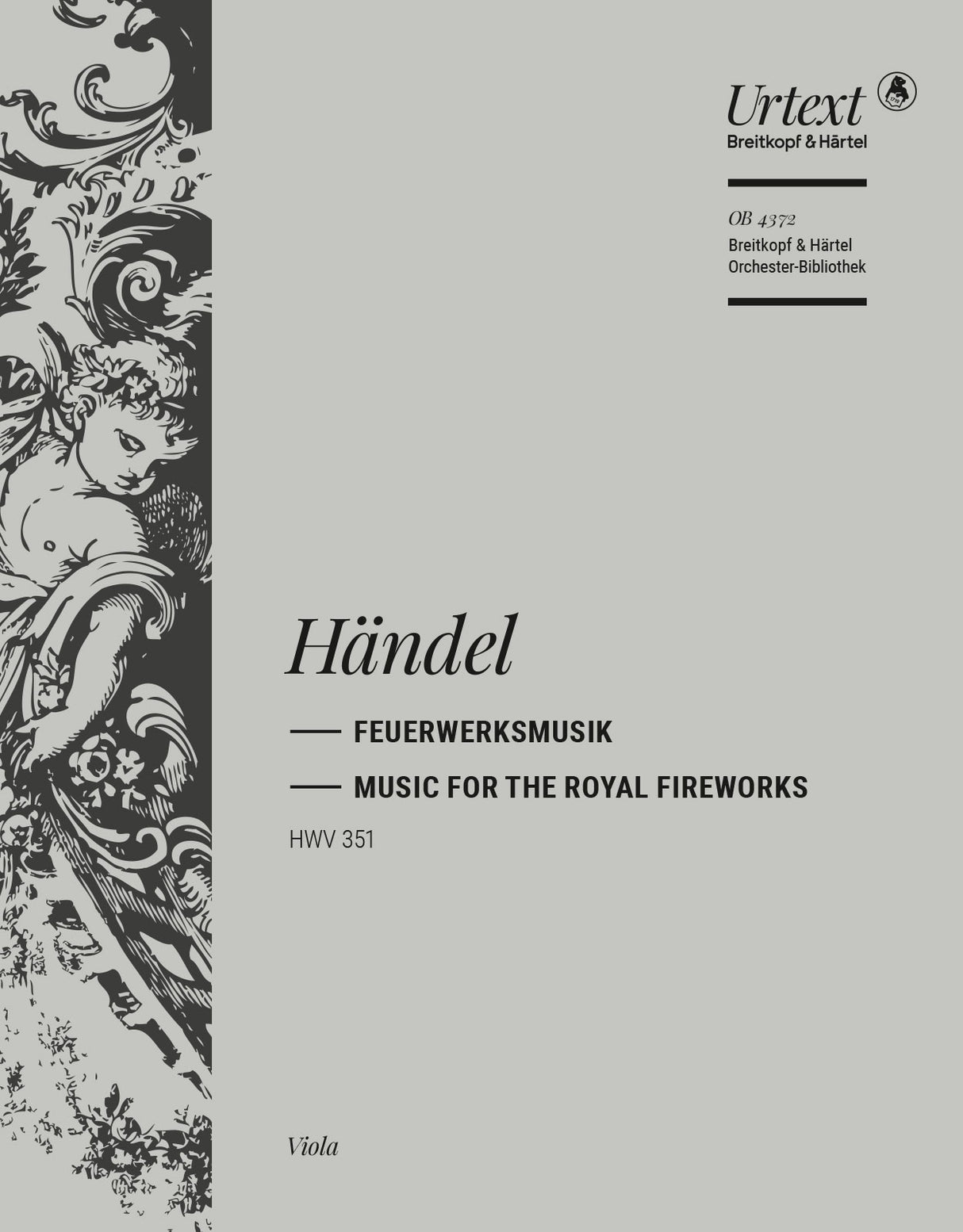 Handel: Music for the Royal Fireworks, HWV 351