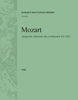 Mozart: Vesperae solennes de confessore, K. 339