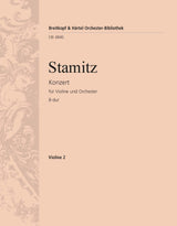 Stamitz: Violin Concerto in B-flat Major