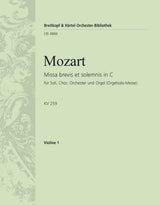 Mozart: Missa brevis in C Major, K. 259