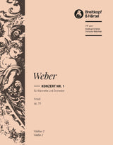 Weber: Clarinet Concerto No. 1 in F Minor, Op. 73