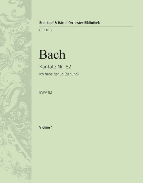 Bach: Ich habe genug, BWV 82 (version for Soprano)