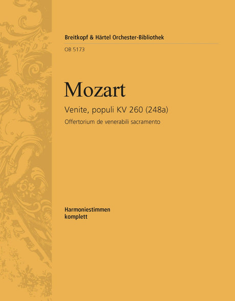 Mozart: Venite populi, K. 260 (248a)