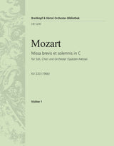 Mozart: Missa in C Major, K. 220 (196b)