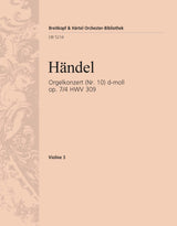 Handel: Organ Concerto in D Minor, HWV 309, Op. 7, No. 4