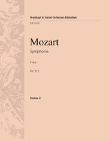 Mozart: Symphony No. 13 in F Major, K. 112