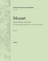 Mozart: Sancta Maria, mater Dei, K. 273