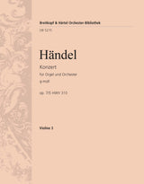 Handel: Organ Concerto in G Minor, HWV 310, Op. 7, No. 5