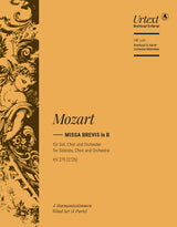 Mozart: Missa brevis in B-flat Major, K. 275 (272b)