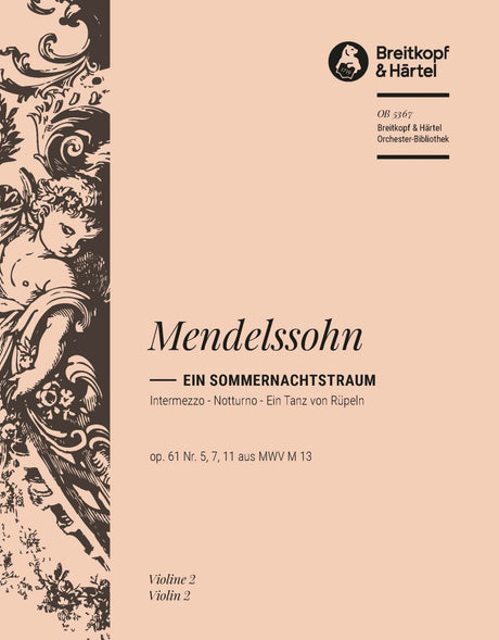 Mendelssohn: Intermezzo, Notturno and A Dance of Clowns from A Midsummer Night's Dream, MWV M 13, Op. 61