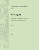 Mozart: Vesperae solennes de Dominica, K. 321