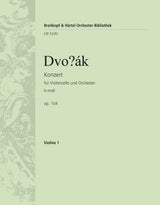 Dvořák: Cello Concerto in B Minor, Op. 104