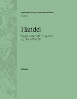 Handel: Organ Concerto in G Minor, HWV 291, Op. 4, No. 3