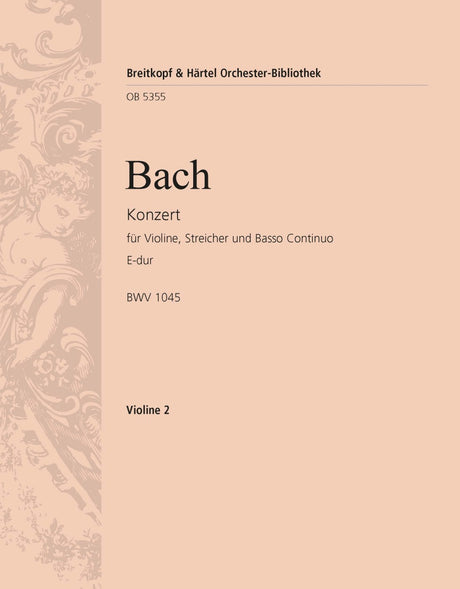 Bach: Violin Concerto in E Major, BWV 1042