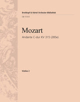 Mozart: Andante in C Major, K. 315 (285e)