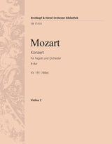 Mozart: Bassoon Concerto in B-flat Major, K. 191 (186e)