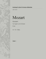 Mozart: Bassoon Concerto in B-flat Major, K. 191 (186e)