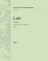 Lalo: Cello Concerto in D Minor