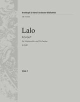 Lalo: Cello Concerto in D Minor