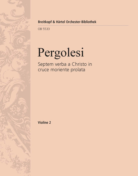 Pergolesi: Septem verba a Christo in cruce moriente prolata